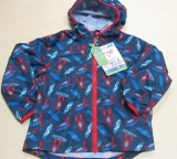 Frugi Regenjacke, marine rot gemustert