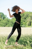 Engel Damen-Leggings, 70% Bio-Wolle (kbT) und Seide, malve